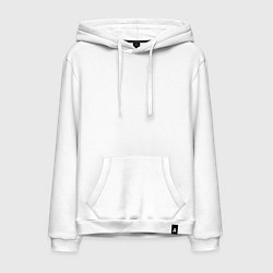 Толстовка-худи хлопковая мужская Автомеханику, цвет: белый