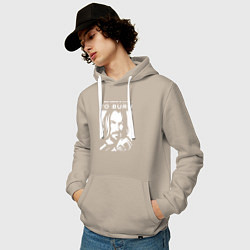 Толстовка-худи хлопковая мужская WE HAVE A CITY TO BURN, цвет: миндальный — фото 2
