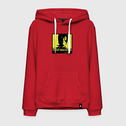 Толстовка-худи хлопковая мужская DEEP DARK FANTASY, цвет: красный