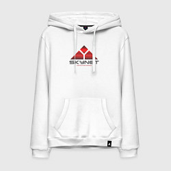 Толстовка-худи хлопковая мужская Skynet, цвет: белый