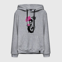 Толстовка-худи хлопковая мужская Мыло Тайлера, цвет: меланж
