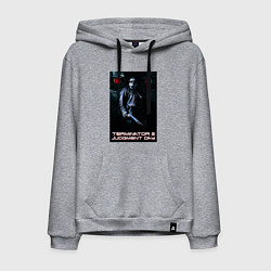 Толстовка-худи хлопковая мужская Terminator JD, цвет: меланж