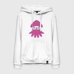 Толстовка-худи хлопковая мужская Squid Pink, цвет: белый