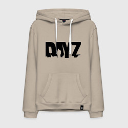 Толстовка-худи хлопковая мужская DayZ, цвет: миндальный