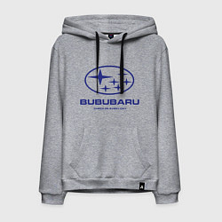 Толстовка-худи хлопковая мужская Subaru Bububaru, цвет: меланж