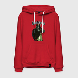 Толстовка-худи хлопковая мужская GTA Orange gangster, цвет: красный