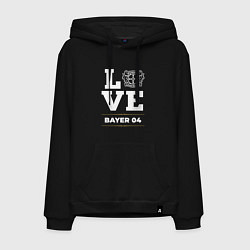 Толстовка-худи хлопковая мужская Bayer 04 Love Classic, цвет: черный