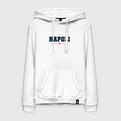 Толстовка-худи хлопковая мужская Napoli FC Classic, цвет: белый