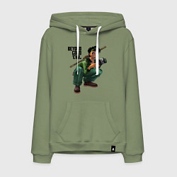 Толстовка-худи хлопковая мужская Beyond good and evil - Jade, цвет: авокадо