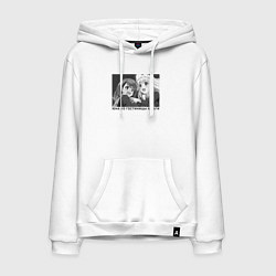 Толстовка-худи хлопковая мужская Чисаки и Юна - Юна из гостиницы Юраги, цвет: белый