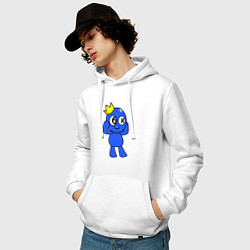 Толстовка-худи хлопковая мужская Rainbow Friends, цвет: белый — фото 2