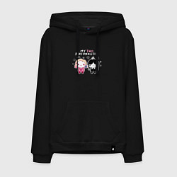 Толстовка-худи хлопковая мужская Nevermore Уэнздей и Энид Синклер, цвет: черный