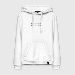 Толстовка-худи хлопковая мужская Zero o clock bts, цвет: белый