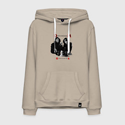 Толстовка-худи хлопковая мужская Depeche Mode - Ghosts Again Memento Mori, цвет: миндальный