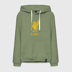 Толстовка-худи хлопковая мужская Liverpool sport fc, цвет: авокадо