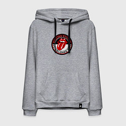Толстовка-худи хлопковая мужская Rolling Stones established 1962, цвет: меланж