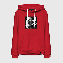 Толстовка-худи хлопковая мужская Мэш Бёрндэд, цвет: красный