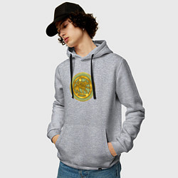 Толстовка-худи хлопковая мужская Алеманны из Total War: Attila, цвет: меланж — фото 2