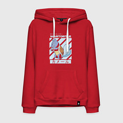 Толстовка-худи хлопковая мужская Покемоны Вартортл Wartortle, цвет: красный