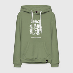 Толстовка-худи хлопковая мужская Slipknot - skeleton girl, цвет: авокадо