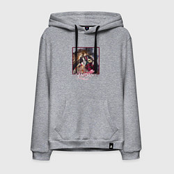 Толстовка-худи хлопковая мужская Галлахер, цвет: меланж