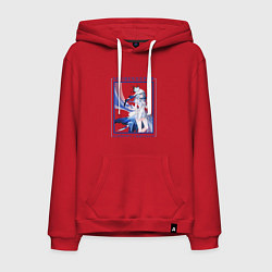 Толстовка-худи хлопковая мужская Shorekeeper Euphonic Chrysalis, цвет: красный