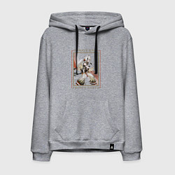 Толстовка-худи хлопковая мужская Lingyang Frosty Gusto, цвет: меланж