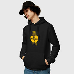 Толстовка-худи хлопковая мужская Wu-Tang tiger style, цвет: черный — фото 2