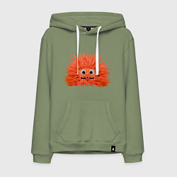 Мужская толстовка-худи Fluffy monster orange