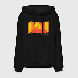 Толстовка-худи хлопковая мужская Mickey - 17, цвет: черный