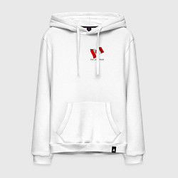 Толстовка-худи хлопковая мужская Я Канадец - патриотизм, цвет: белый