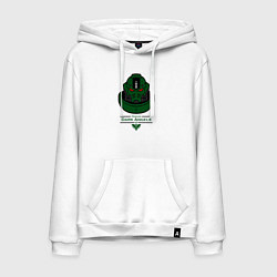 Толстовка-худи хлопковая мужская Вархаммер - Темные Ангелы, цвет: белый