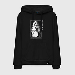 Толстовка-худи хлопковая мужская Фрирен - old poster, цвет: черный