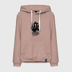 Толстовка-худи хлопковая мужская Мисс фортуна Нуар League of Legends, цвет: пыльно-розовый