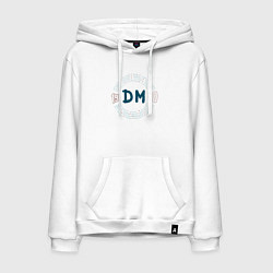 Толстовка-худи хлопковая мужская Depeche Mode - World Violation tour back, цвет: белый