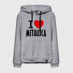 Мужская толстовка-худи I love Metallica