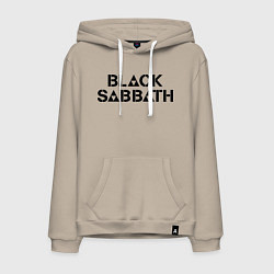 Толстовка-худи хлопковая мужская Black Sabbath, цвет: миндальный