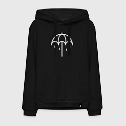 Толстовка-худи хлопковая мужская BMTH Symbol, цвет: черный