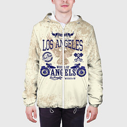 Куртка с капюшоном мужская Moto t-shirt 1, цвет: 3D-белый — фото 2