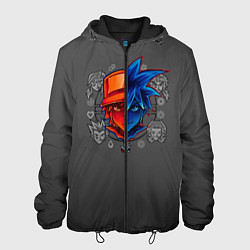 Куртка с капюшоном мужская Игроки Покемонов, цвет: 3D-черный
