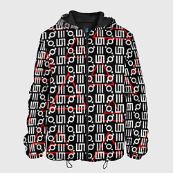 Куртка с капюшоном мужская 30 STM: Symbol Pattern, цвет: 3D-черный