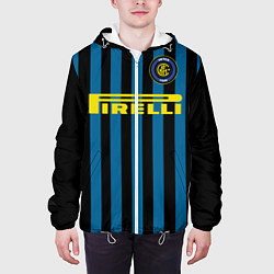 Куртка с капюшоном мужская Inter FC: Pirelli, цвет: 3D-белый — фото 2