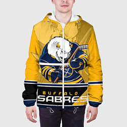 Куртка с капюшоном мужская Buffalo Sabres, цвет: 3D-белый — фото 2