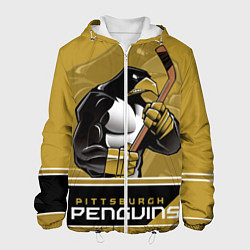 Куртка с капюшоном мужская Pittsburgh Penguins, цвет: 3D-белый