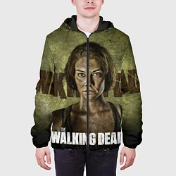 Куртка с капюшоном мужская Ходячие мертвецы: Мэгги Грин, цвет: 3D-черный — фото 2