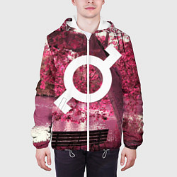 Куртка с капюшоном мужская 30 STM: Pink Glyph, цвет: 3D-белый — фото 2