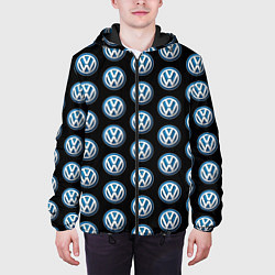 Куртка с капюшоном мужская Volkswagen, цвет: 3D-черный — фото 2