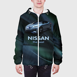 Куртка с капюшоном мужская Nissan the best, цвет: 3D-белый — фото 2