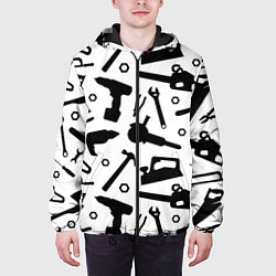 Куртка с капюшоном мужская Строитель 7, цвет: 3D-черный — фото 2