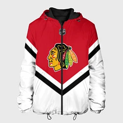 Куртка с капюшоном мужская NHL: Chicago Blackhawks, цвет: 3D-черный